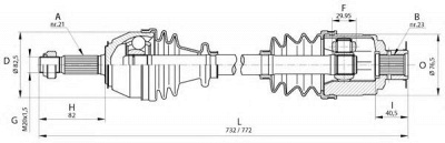 OPEN PARTS drs602100 -  Приводной вал